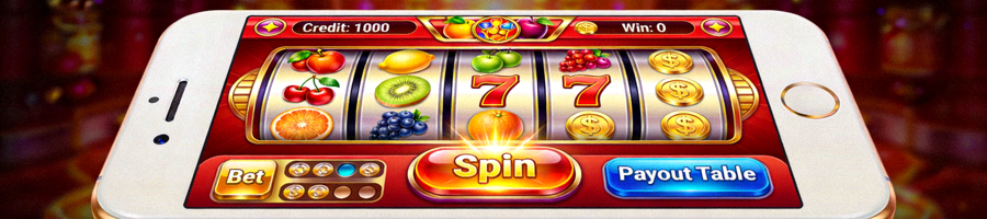 Tampilan halaman permainan slot online di perangkat mobile dengan grafis yang tetap tajam dan kontrol yang mudah